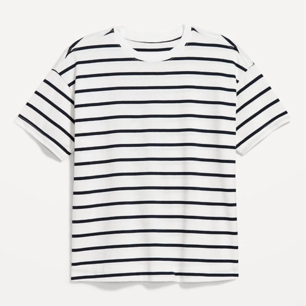 Striped Vintage Crew Neck T-Shirt